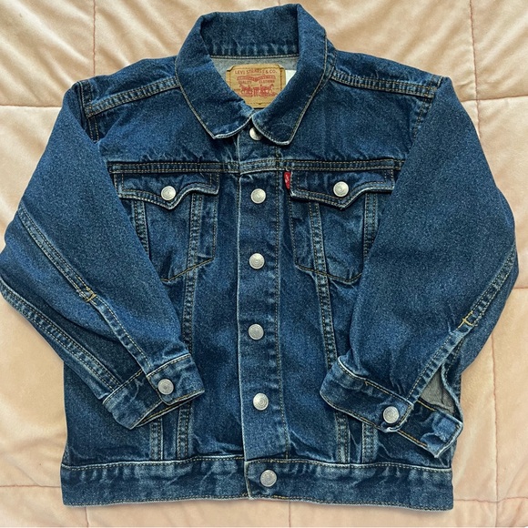 Levi's Kids Dark Blue Jean Jacket - Picture 1 of 8